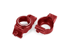 (TRA7832-RED) Traxxas závěs těhlice hliníkový červený (levý a pravý)
