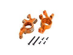 (TRA7836-ORNG) Traxxas těhlice přední hliníková oranžová (levá a pravá)