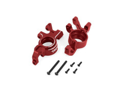 (TRA7836-RED) Traxxas těhlice přední hliníková červená (levá a pravá)