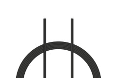 (KAV36.3035B) Kabel silikon 0.25mm2 (černý) (1m)