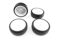 (RP-0701) Kola Ruddog Racing RR30C 1:10, pneumatiky na koberec, nalepené (4ks)