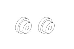 (TB-760197) Turbo Racing uložení pro osy převodových kol (2ks)