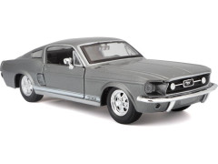 Maisto Ford Mustang GT 1967 1:24 šedá metalíza