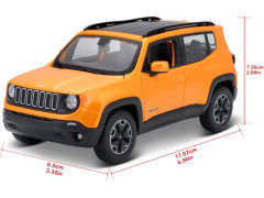 (MA-31282) Maisto Jeep Renegade 1:24 oranžová (14)