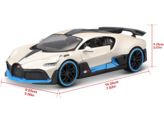 (MA-31526W) Maisto Bugatti Divo 1:24 bílá metalíza (14)