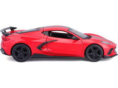 (MA-31534R) Maisto Chevrolet Corvette Stingray Coupe 2021 1:24 červená (5)