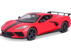 (MA-31534R) Maisto Chevrolet Corvette Stingray Coupe 2021 1:24 červená (7)