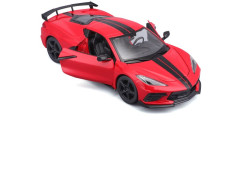 (MA-31534R) Maisto Chevrolet Corvette Stingray Coupe 2021 1:24 červená (11)