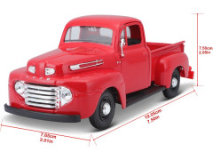 (MA-31935R) Maisto Ford F-1 Pickup 1948 1:25 červená (14)