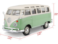 (MA-31956G) Maisto Volkswagen Van Samba 1:25 zeleno/krémová (14)