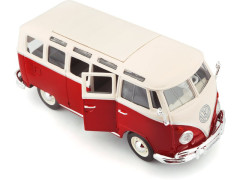(MA-31956R) Maisto Volkswagen Van Samba 1:25 bílo/červená (3)