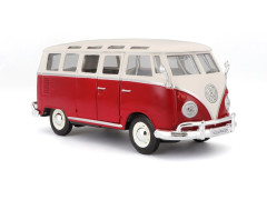(MA-31956R) Maisto Volkswagen Van Samba 1:25 bílo/červená (8)