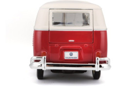 (MA-31956R) Maisto Volkswagen Van Samba 1:25 bílo/červená (10)