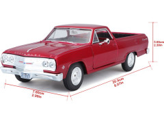 (MA-31977) Maisto Chevrolet El Camino 1965 1:25 červená metalíza (14)