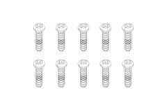 (TB-760215) Turbo Racing šroubky M1.4x8mm C50 (10ks)