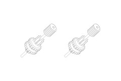 (TB-760229) Turbo Racing upgrade kovová výstupní osa převodovky C50 (2ks)