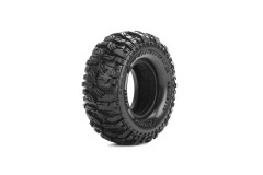 (L-T3367VI) Pneu CR-MALLET 1.0 s vložkou pro 1:18 a 1:24 crawler (2ks)