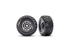 (TRA10272-BLK) Traxxas kolo 2.2/3.2", disk černý/polomatný beadlock, pneu Maxx Slash belted (pár)