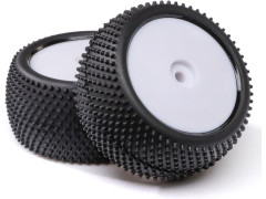 (LOS41051) Losi kolo s pneu Big Shot, zadní, disk bílý: Mini-B (2ks)