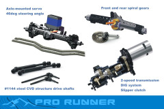 RGT Pro Runner 1:10 2.4GHz (červený)