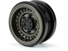 (PRO282600) Disk 2.9" Black Rhino Armory Gunmetal Alu Dual Offset (+5/+10): Axial SCX6 (2ks)