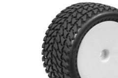 (HTR-T432) Kola zadní nalepená Off-Road 1:10, hrubý silniční profil (2ks)