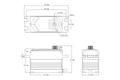 (SRT-BHX6) Servo SRT BHX6 HiVolt Brushless Digital Low Profile