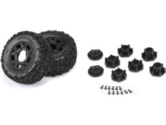 (DTX564610) Duratrax kolo 2.2"/3.0" Warthog H12/14mm černé (2ks)