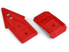 (PRO639507) Pro-Line kluzná deska přední a zadní Bash Armor červená: Arrma 3S