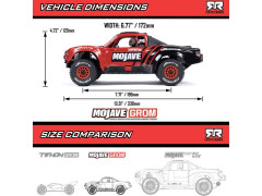Arrma Mojave Grom 1:18 4WD RTR (červená)