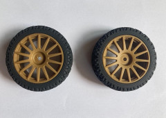 (LC6265) Kola rally 1:10 (zlatá) (2ks) (2)