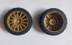 (LC6265) Kola rally 1:10 (zlatá) (2ks) (3)