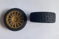(LC6265) Kola rally 1:10 (zlatá) (2ks) (4)