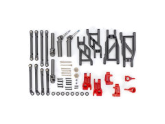 (TRA9180-RED) Traxxas konverzní sada podvozku HD červená (Rustler a Stampede)