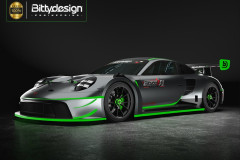 (BDGT-190PGT3R) Karoserie čirá P-GT3R 190mm