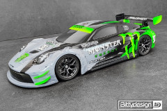 (BDGT-190PGT3R) Karoserie čirá P-GT3R 190mm