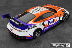 (BDGT-190PGT3R) Karoserie čirá P-GT3R 190mm