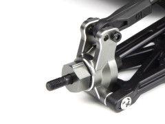 (MV150472) Hliníkové 14mm unašeče kol, šedá (4ks)