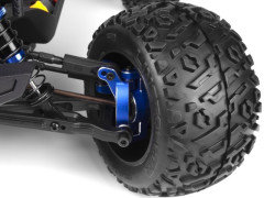 (MV150483) Hliníkové závěsy předních těhlic, modrá (L+P)