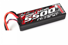 (C-49125-EC5) Corally Sport Racing 5500mAh LiPo 7.4V 60C