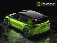 (BDRX-190FRS2H) Karoserie čirá Škoda Fabia RS Rally2 1:10 (tl. 1.2mm)