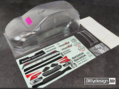 (BDRX-190FRS2H) Karoserie čirá Škoda Fabia RS Rally2 1:10 (tl. 1.2mm)