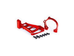 (TRA10261-RED) Traxxas držák motoru hliníkový červený (pro TRA3461)