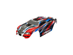 (TRA7115-RBLU) Traxxas karosérie E-Revo 1:16 červeno-modrá