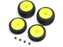 (LOS-1762) Losi kola s pneu žlutý disk: Micro-B (2+2ks)