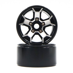 (WL-0147BK) Disky 1.9 Aluminium CNC 5-Spoke Beadlock (2ks)