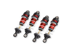 (TRA10765-RED) Traxxas tlumnič GTR dlouhý červený (sestavený s pružinami) (4ks)
