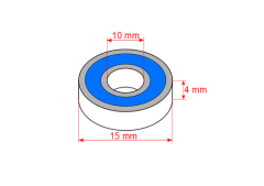 (AR610001) Kuličkové ložisko 10x15x4mm (2ks) (2)