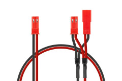 (WPT-0036) Y-kabel BEC JST (1x samec , 2x samice)