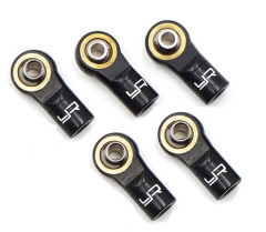 (YA-0572BK) Koncovky spojovaček M3, opačný závit (černé) (5ks)